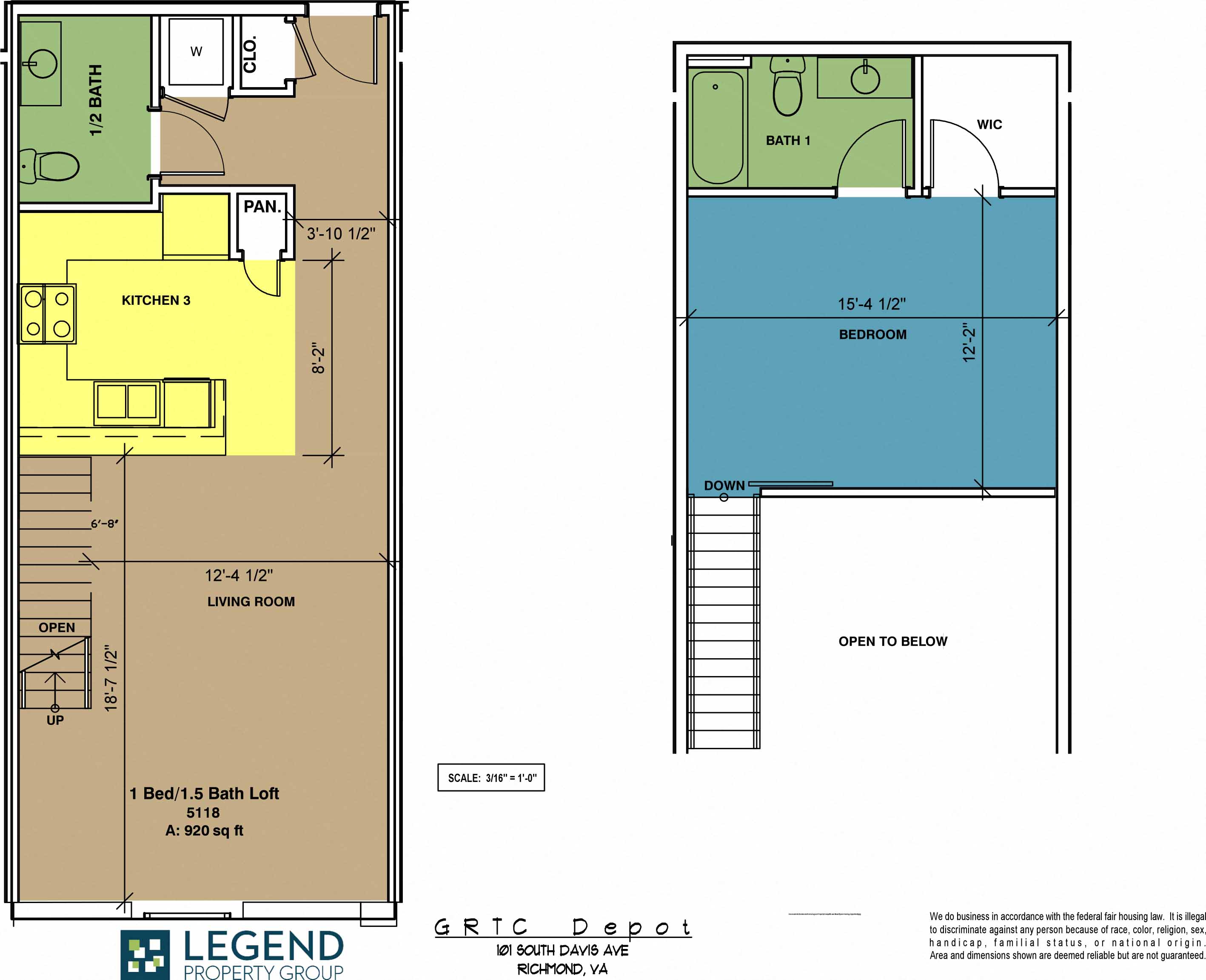 Floorplan Cary Street Station