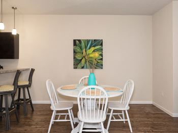 dining room and bar seating