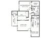 1 Bedroom 1 Bathroom plus den Floor Plan