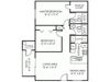 2 Bedroom 2 Bathroom Floor Plan