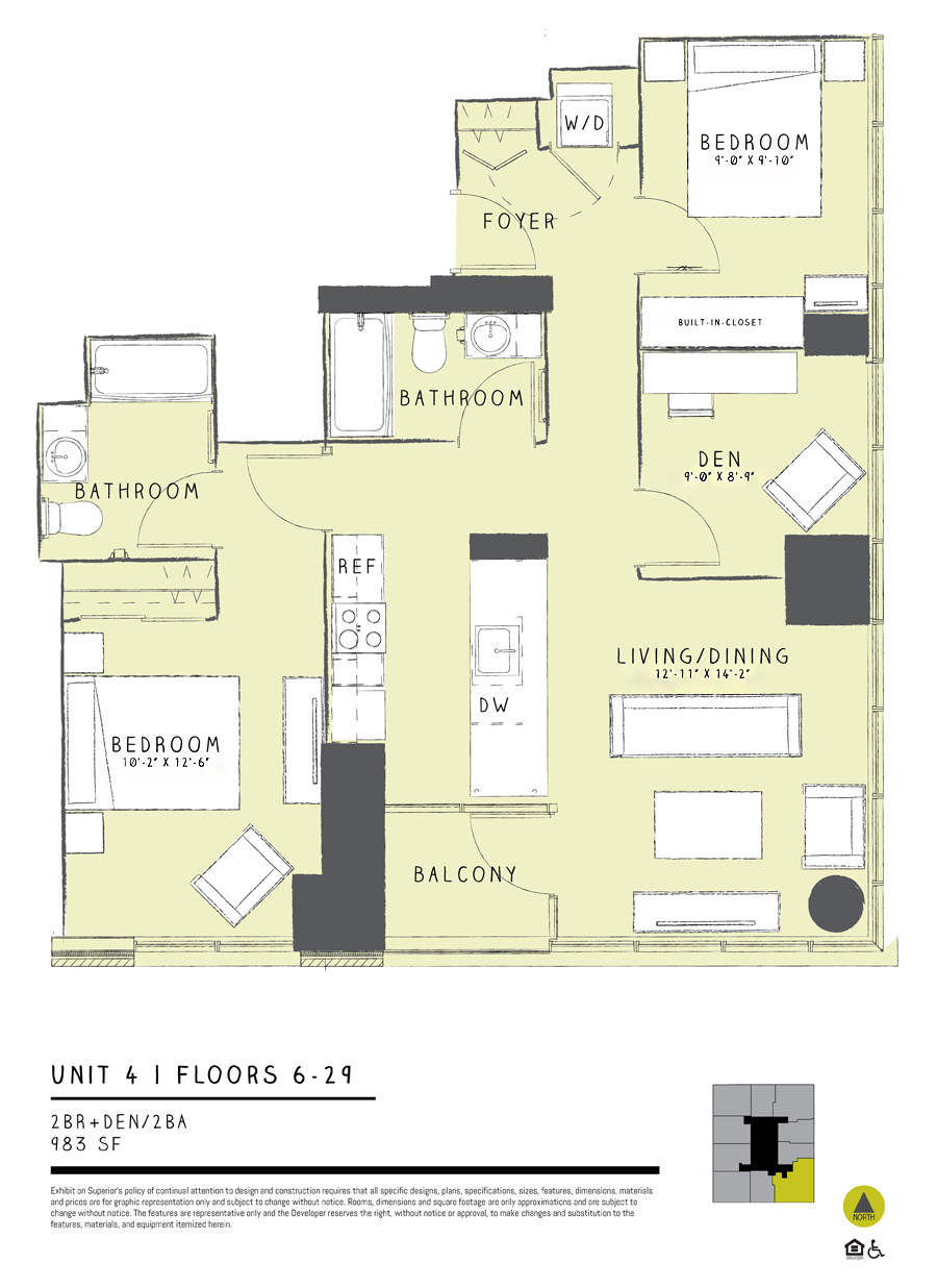 Two Bedroom + Den 04