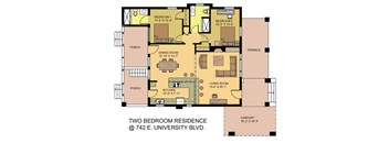 2 Bed 2 Bath Residence