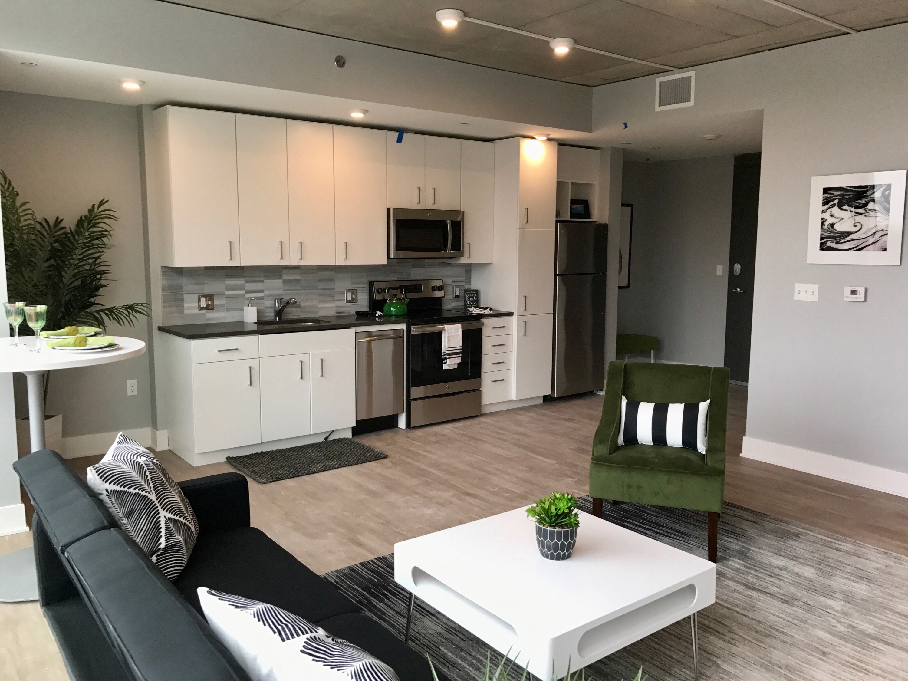 Luxury Finishes White Kitchen Venue Tower Apartments