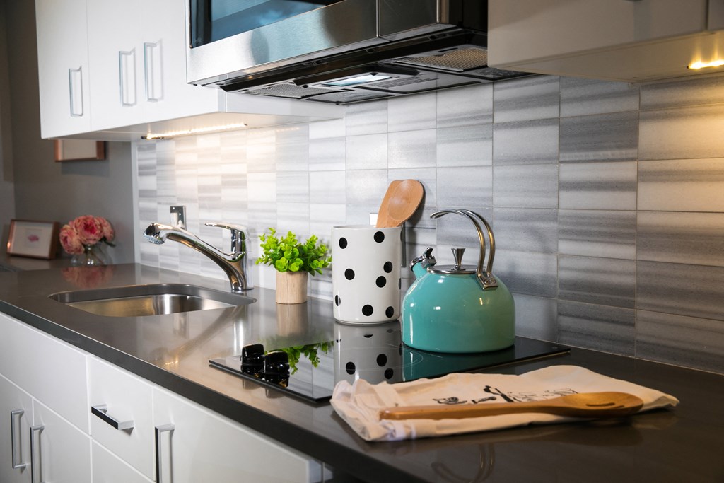Quartz Countertops at Venue Tower Apartments
