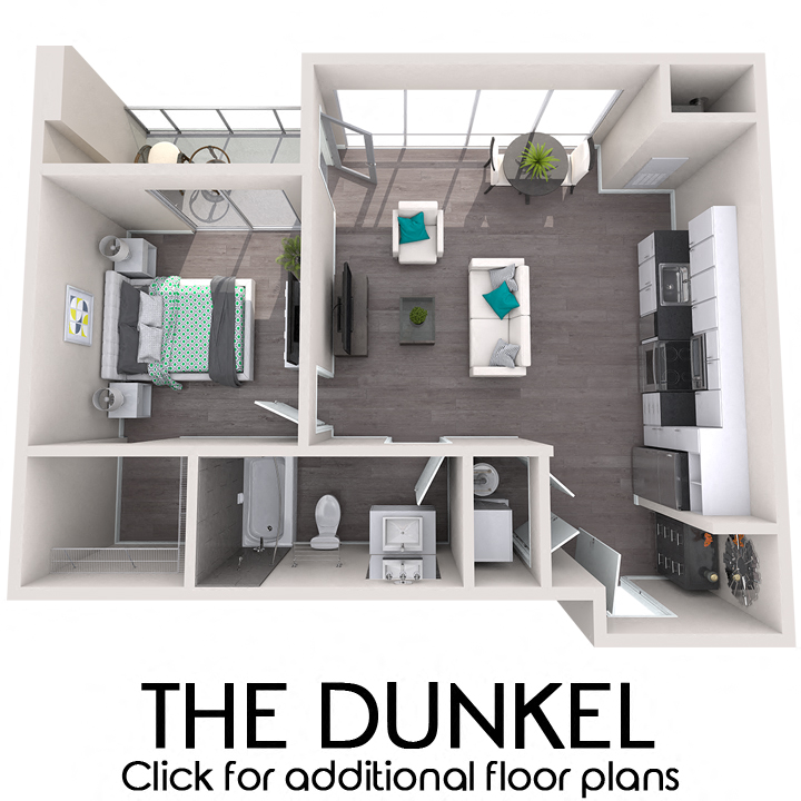 1 Bedroom, 1 Bathroom