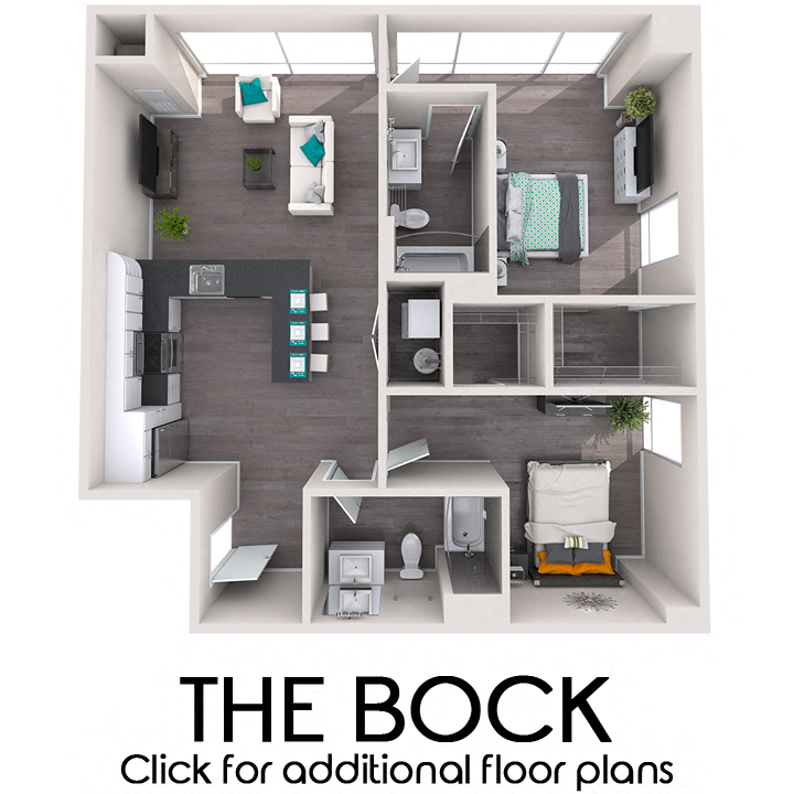 2 Bedroom, 2 Bathroom