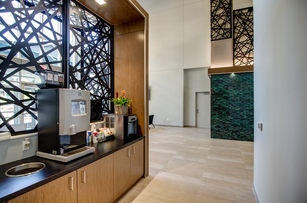 Free Starbucks Coffee in Lobby