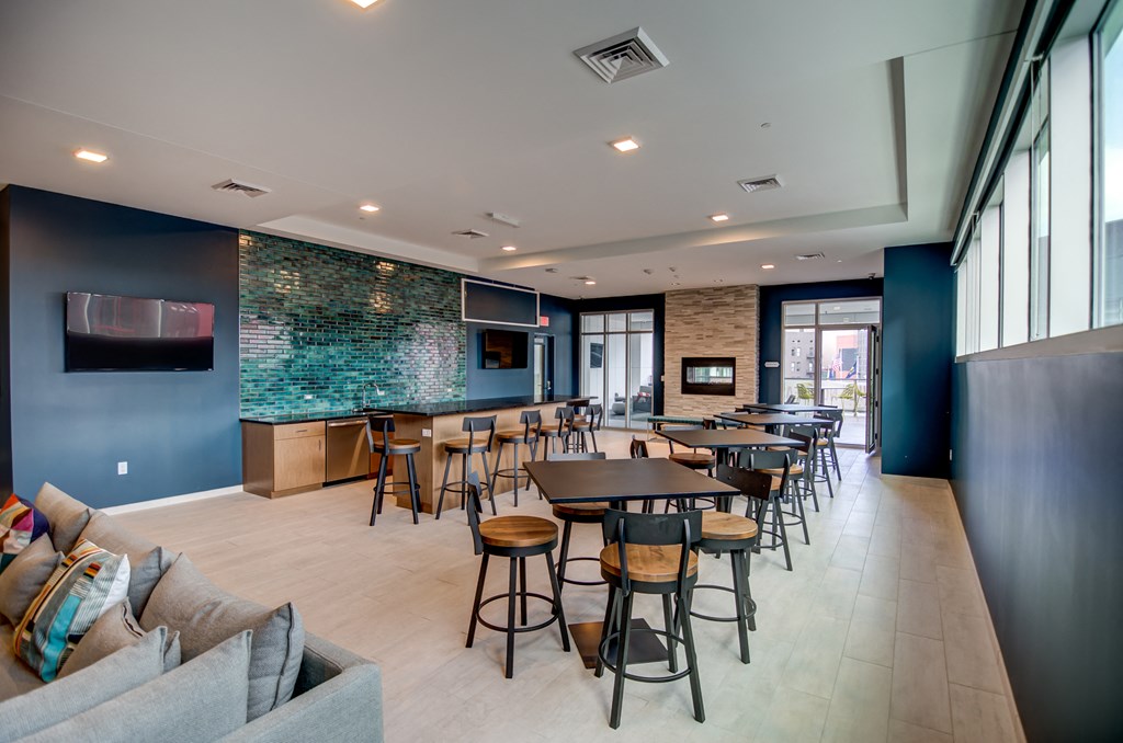 Resident Clubhouse at Venue Tower Apartments