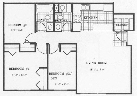 3 Bedroom B