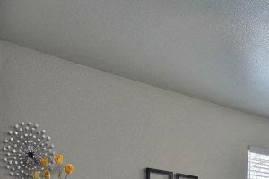 Village on Stanford bedroom with window and ceiling fan