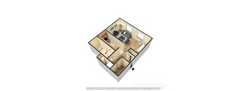 Attractive Studio Floor Plan at Hamilton Square Apartments, Westfield, Indiana