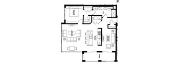 1098sf- Penthouse w/Balcony