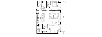 1412sf- Penthouse w/Balcony