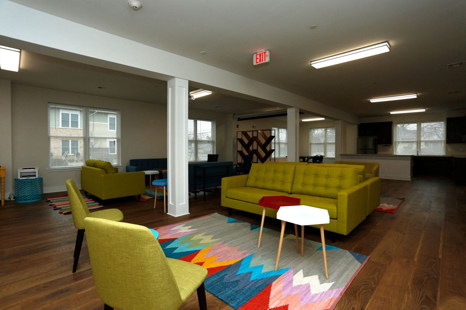 community lounge with seating area