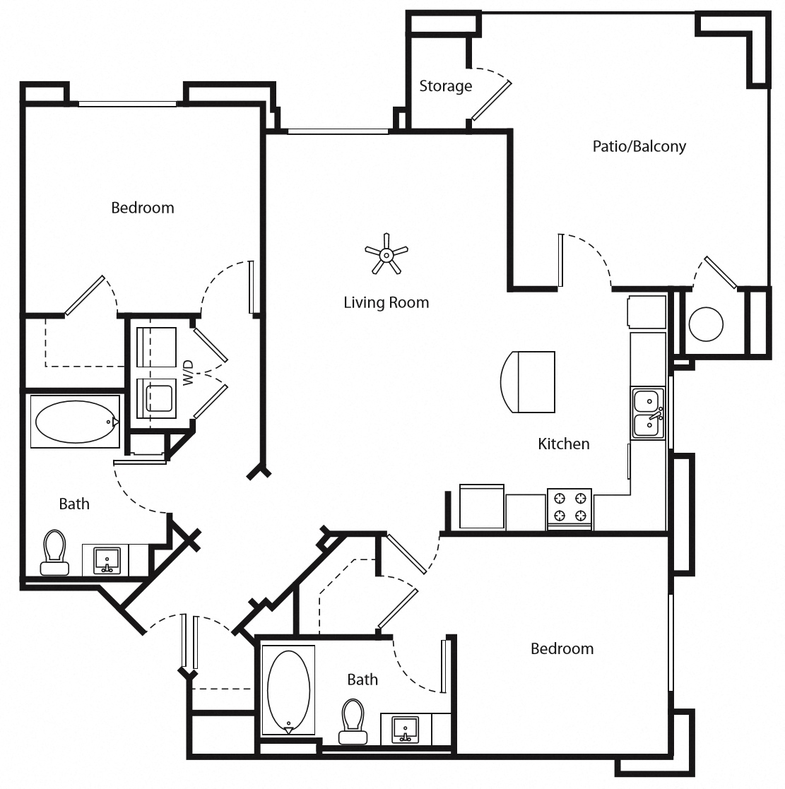 Corona, CA Metro at Main Apartments 2 bedroom 2 bath
