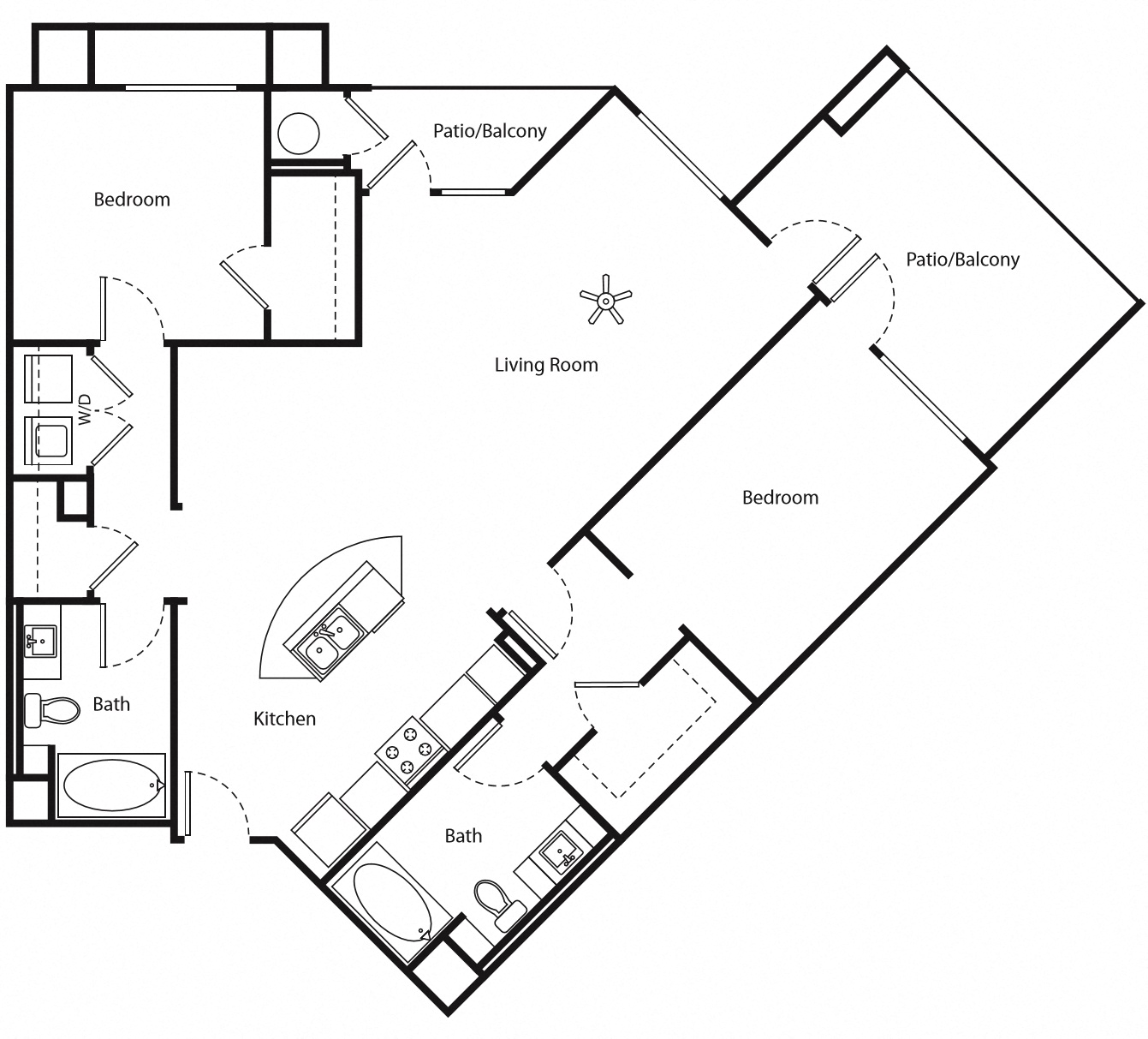 Corona, CA Metro at Main Apartments 2 bedroom 2 bath