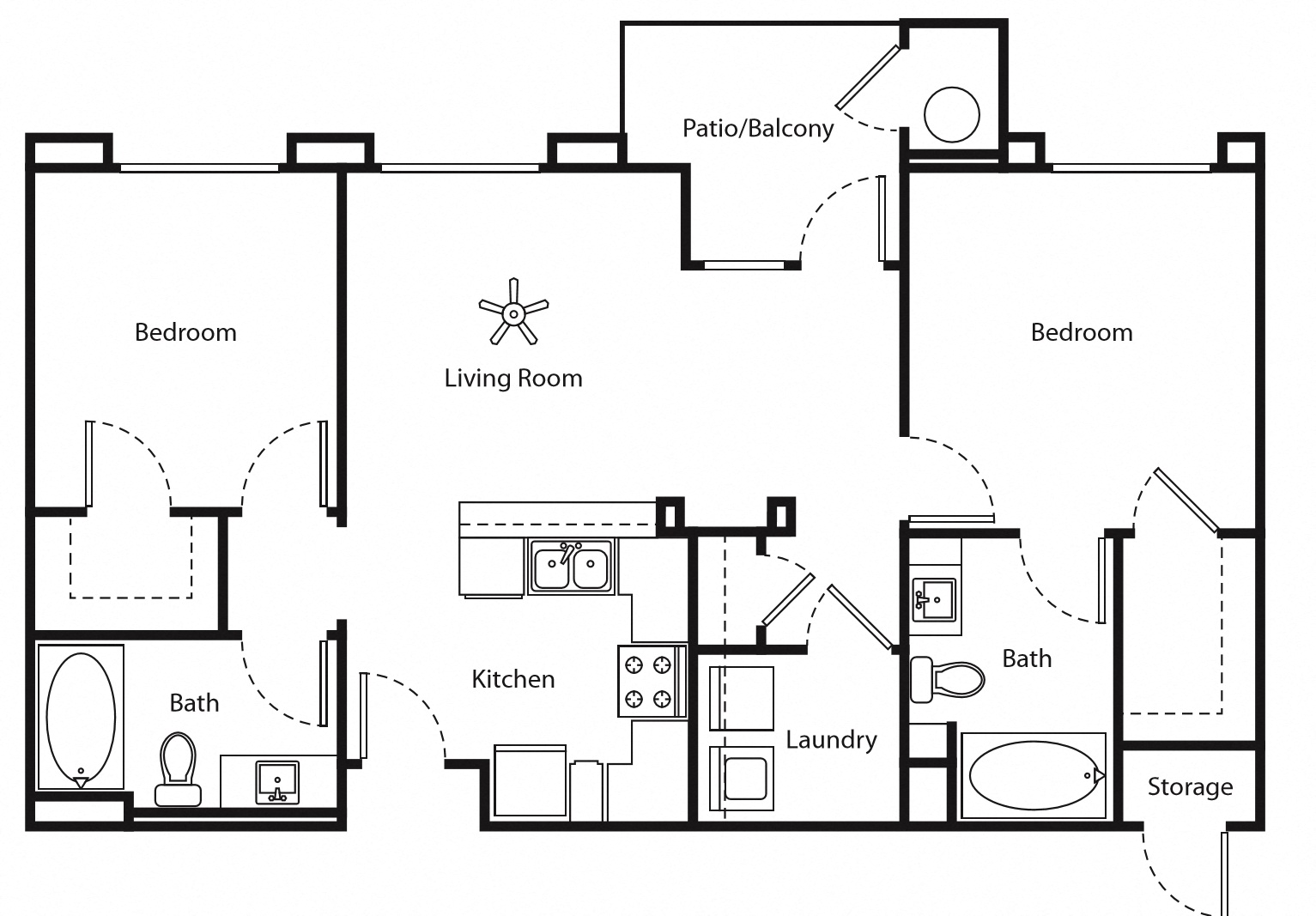 Corona, CA Metro at Main Apartments 2 bedroom 2 bath