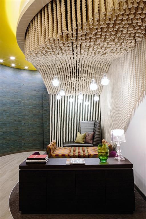 a living room with a couch and a coffee table