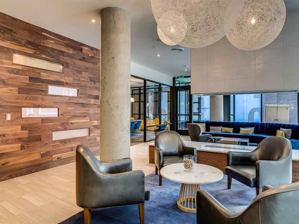 the lobby or reception area