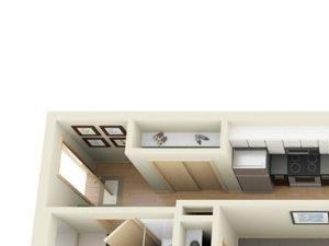 Urban 1bd 1ba - A Urban 1bd 1ba - A at Mural, Seattle, WA