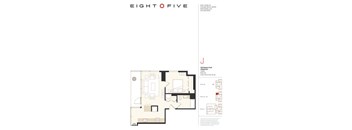 A1 Floor Plan at Eight O Five, Chicago, Illinois