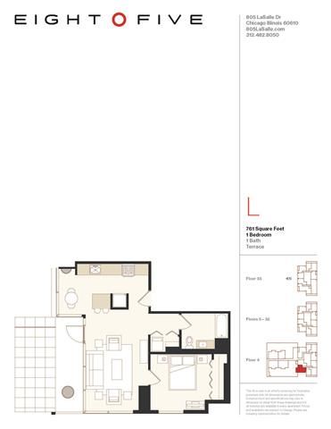 A3TR Floor Plan A3TR Floor Plan at Eight O Five, Illinois, 60610