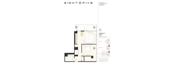 A4E Floor Plan at Eight O Five, Chicago, IL