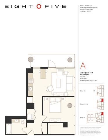 A4E Floor Plan A4E Floor Plan at Eight O Five, Chicago, IL