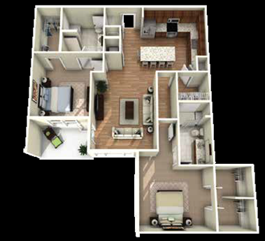 Ballantyne Floor Plan at Berkshire Main Street, Durham
