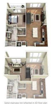 Biltmore Loft Floor Plan at Berkshire Main Street, North Carolina
