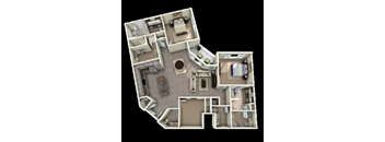 Duke Washington Floor Plan at Berkshire Main Street, Durham, NC, 27705