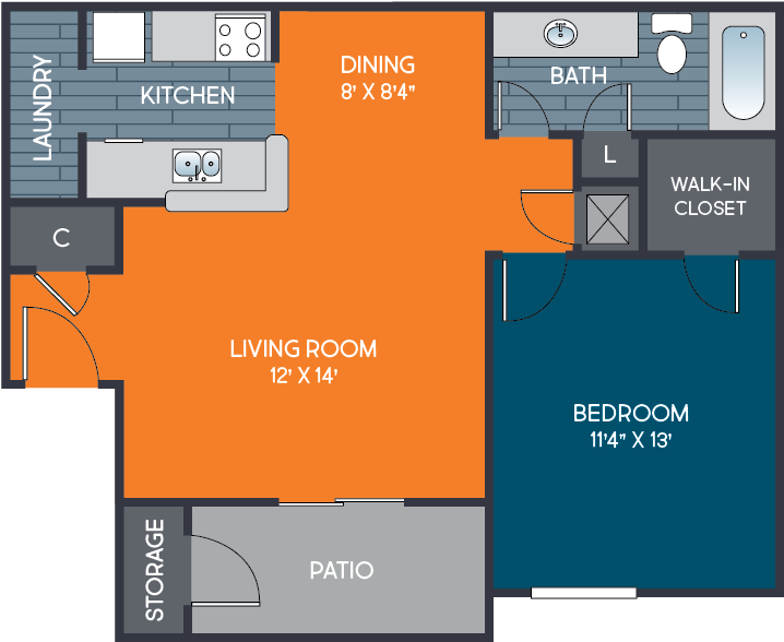 Mountain Creek Apartments Rise at Signal Mountain Floor Plans