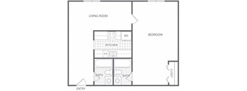 1 Bed 2 Bath - HC-C