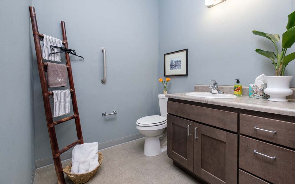 Southern Pointe townhouses include a 1/2 bath downstairs.