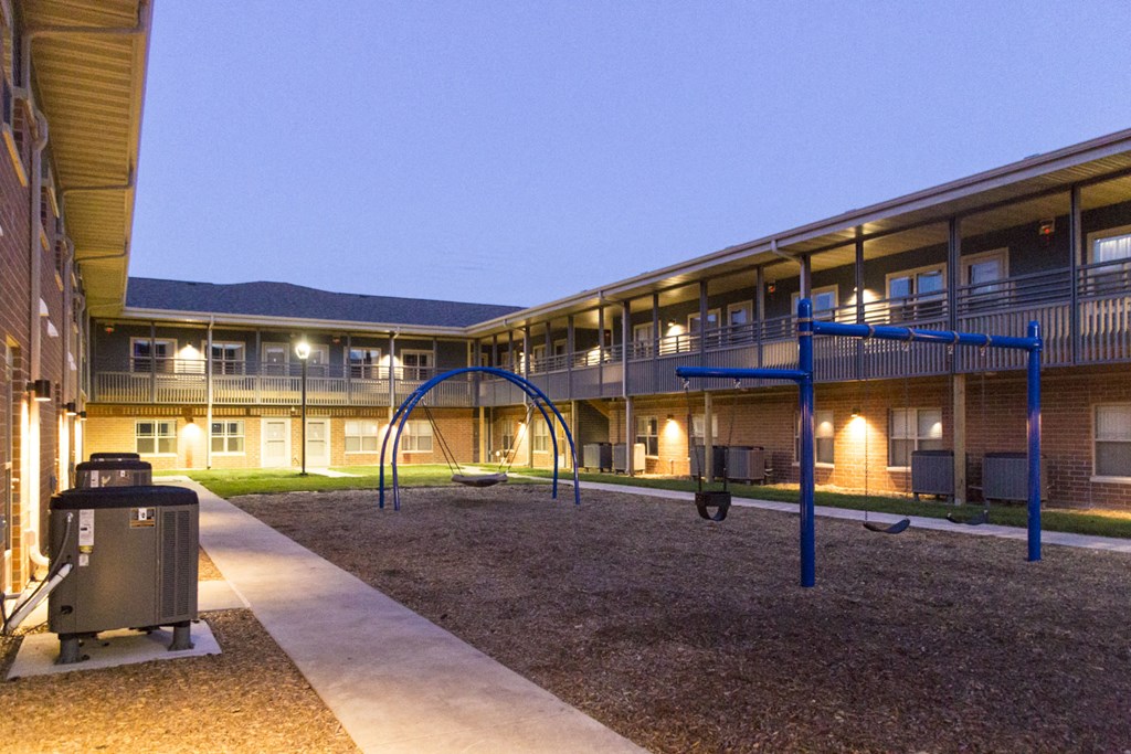 our apartments have a playground for your kids to play