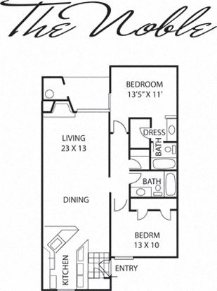 2 Bed 2 Bath