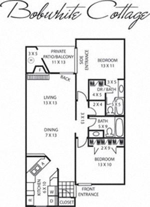 2 Bed 2 Bath