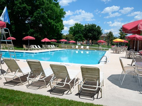 Pool And Sundecks at Windsor House Apartments, Maryland