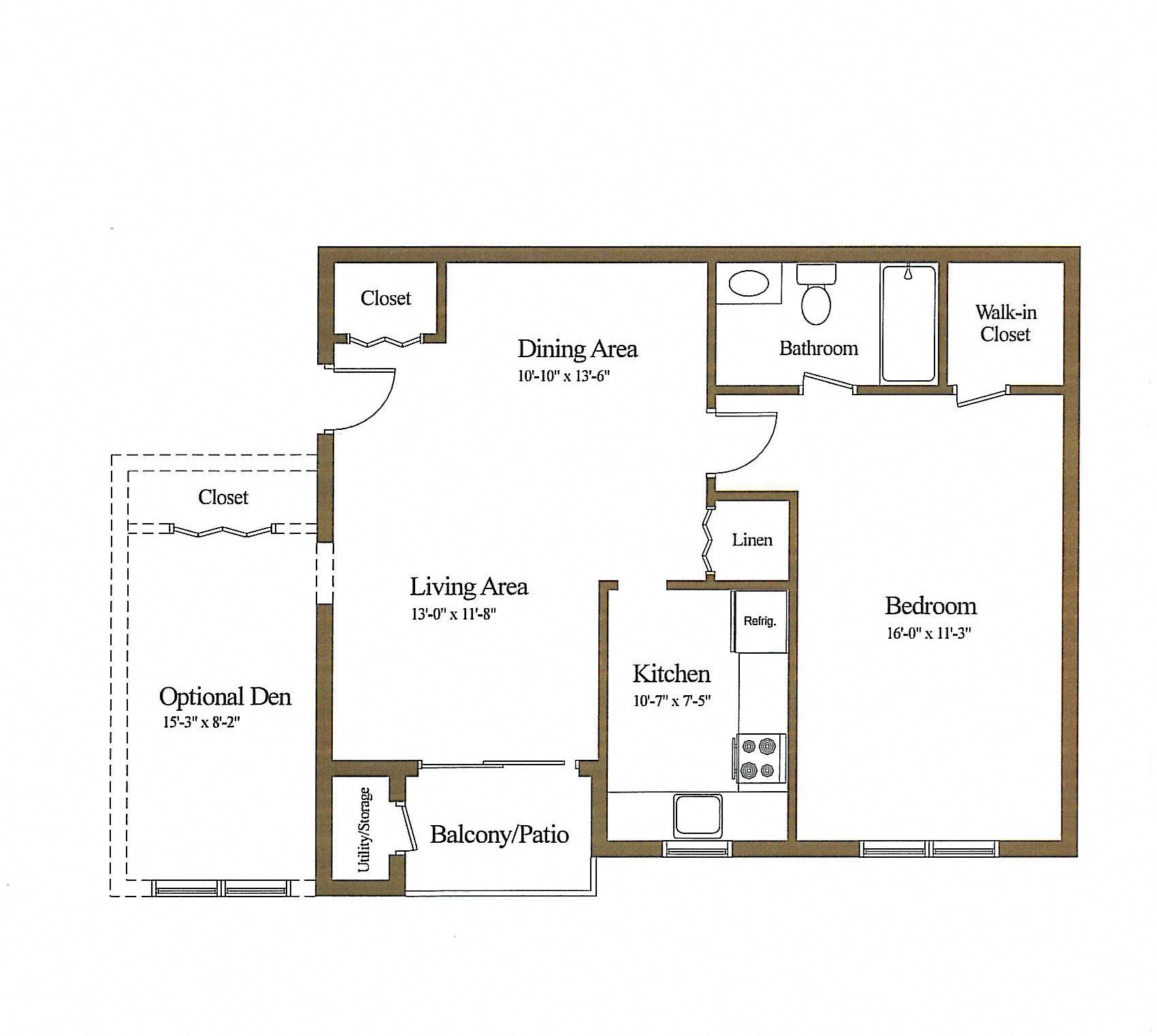 1 2 Bedroom Apartments In Abingdon Md Woodsdale Floor Plan At Woodsdale Apartments 102 Waldon Road D Md 21009