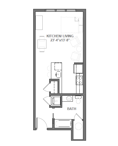 Studio Floor Plan 1