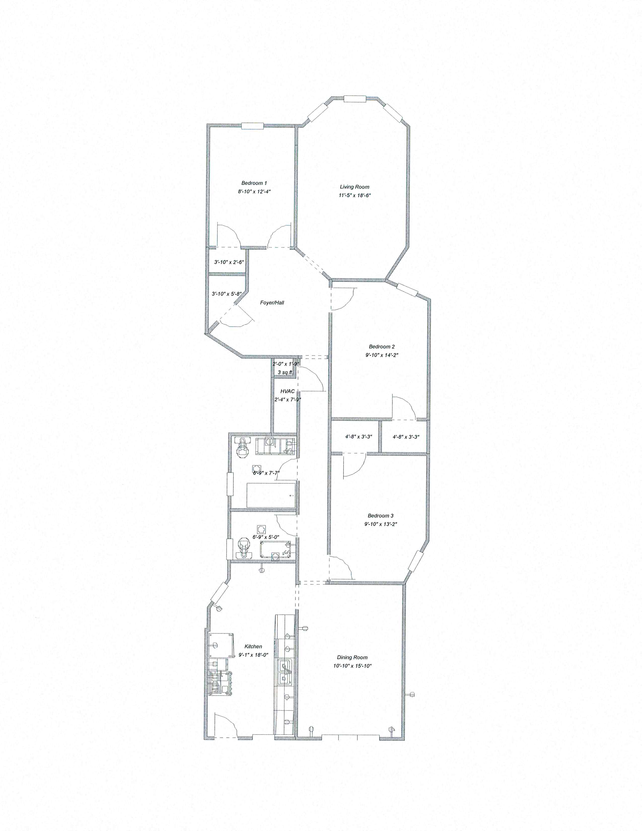 2 Bedroom + Den & 1.5 Bath