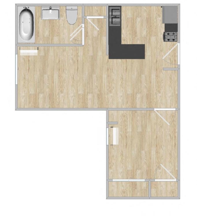 1 Bedroom & 1 Bath
