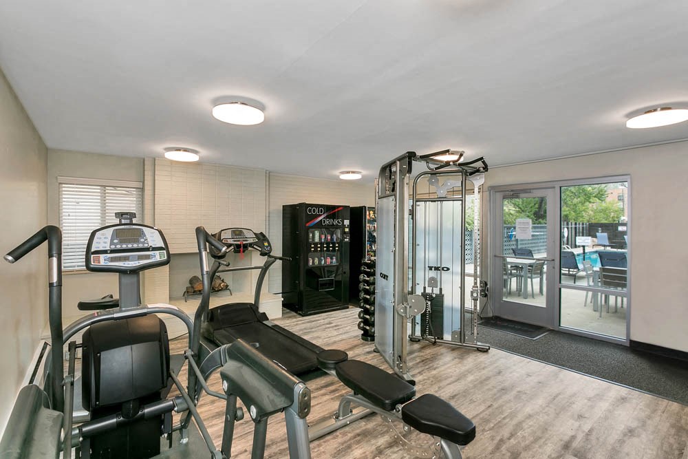 the gym in the home is equipped with cardio equipment