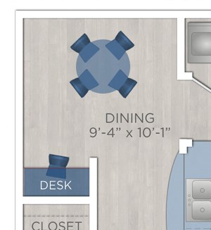 Palomino-A3 1 BEDROOM 1 BATH