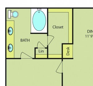 2 BEDROOM 2 BATH