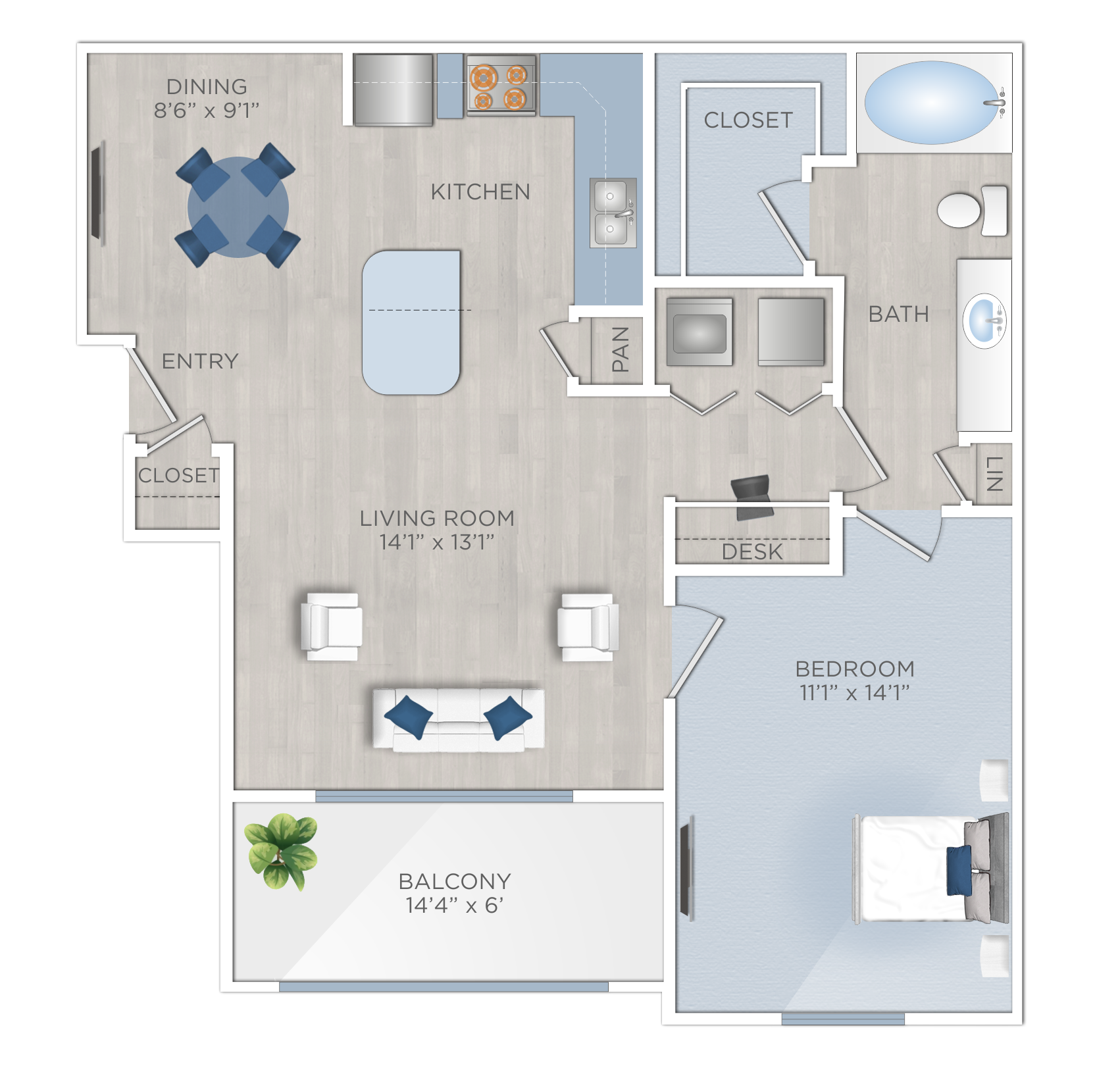 One Bedroom Apartment in Conroe, TX
