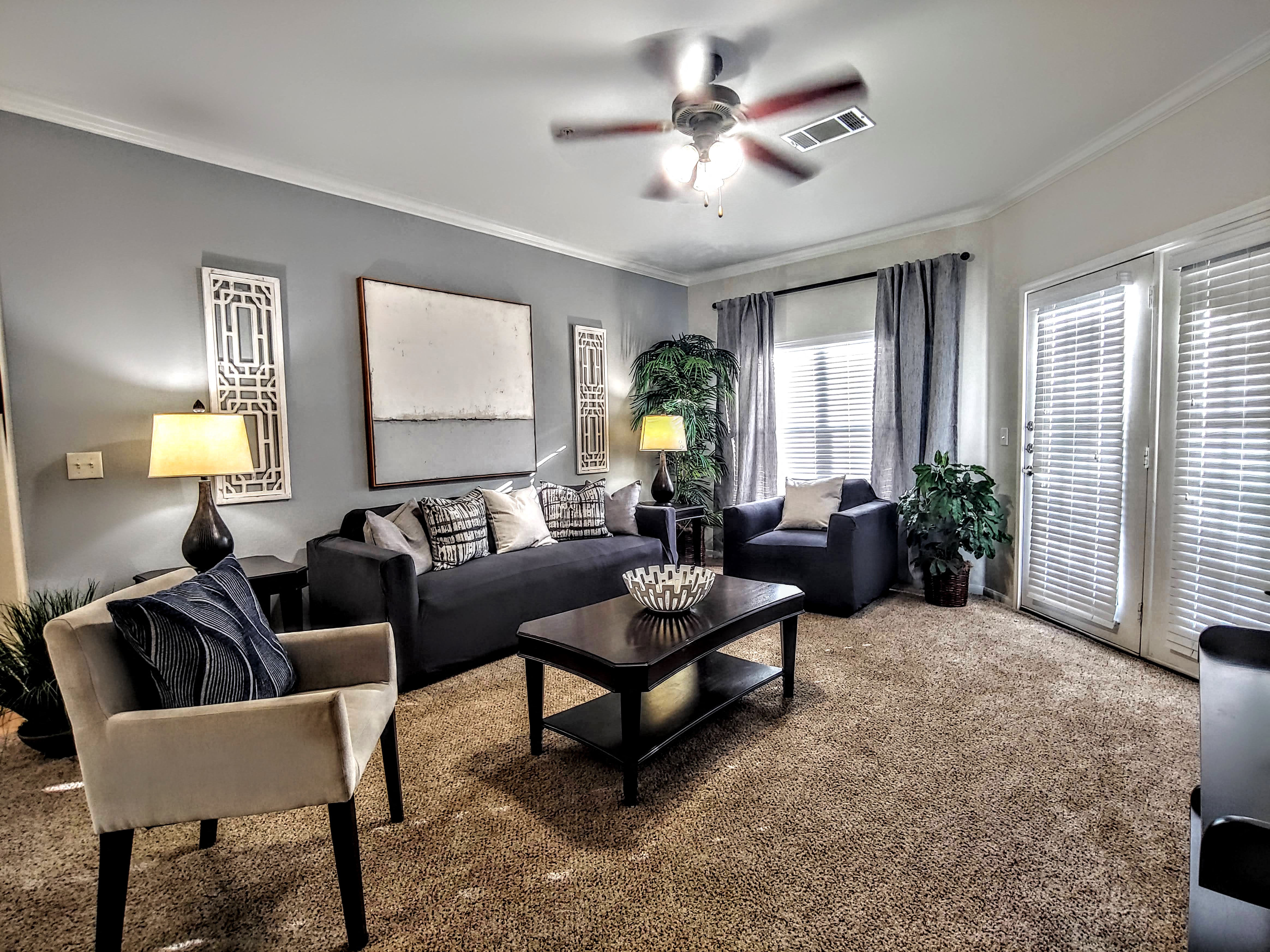 Apartments in San Antonio TX Model Living Room Montecristo