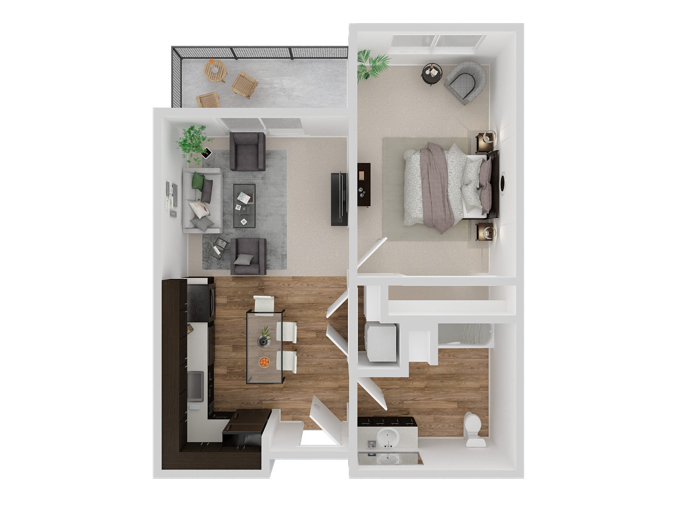 1 bedroom Floor Plan