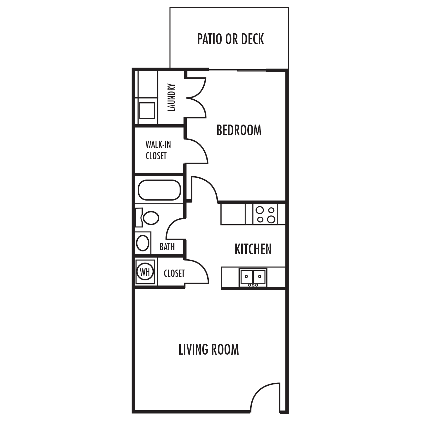The Juniper Floor Plan The Juniper Floor Plan at The Village at Brierfield Apartment Homes in Charlotte, North Carolina, NC