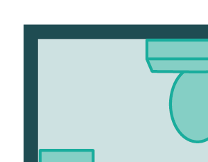two bed apt floor plan